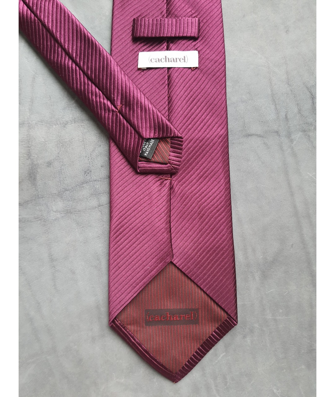 CACHAREL Фиолетовый шелковый галстук, фото 2