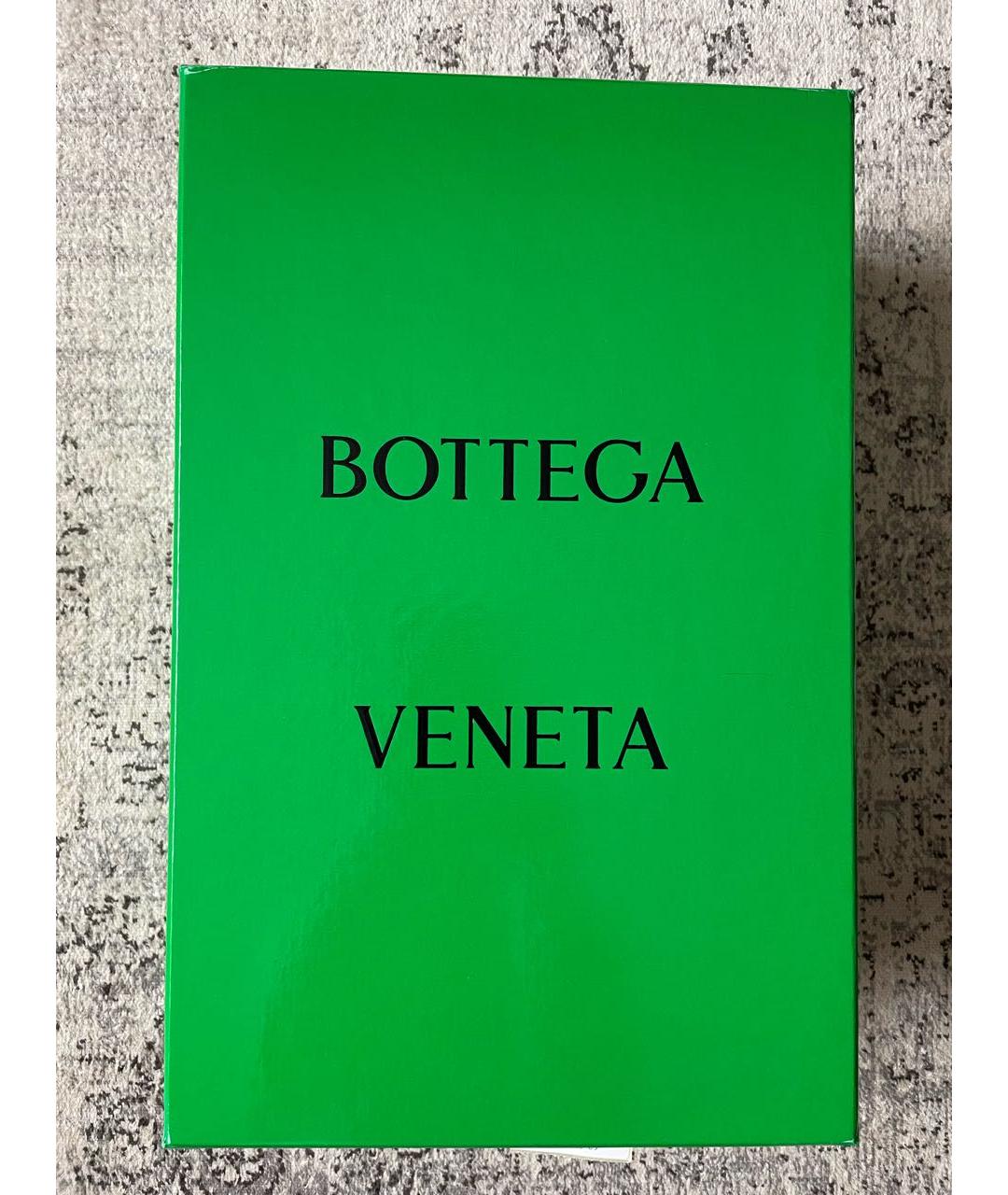 BOTTEGA VENETA Хаки резиновые шлепанцы, фото 8