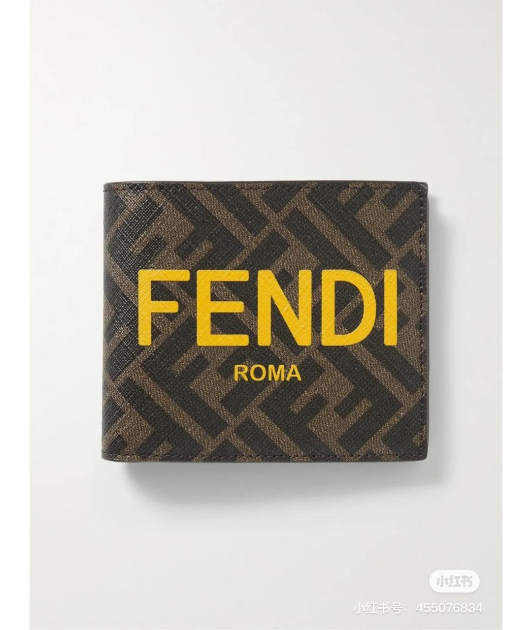 FENDI Коричневый кошелек, фото 10