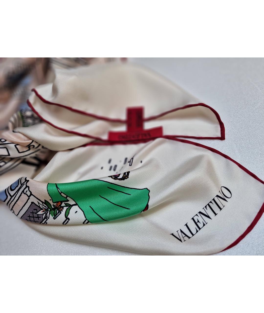 VALENTINO Мульти шелковый платок, фото 7