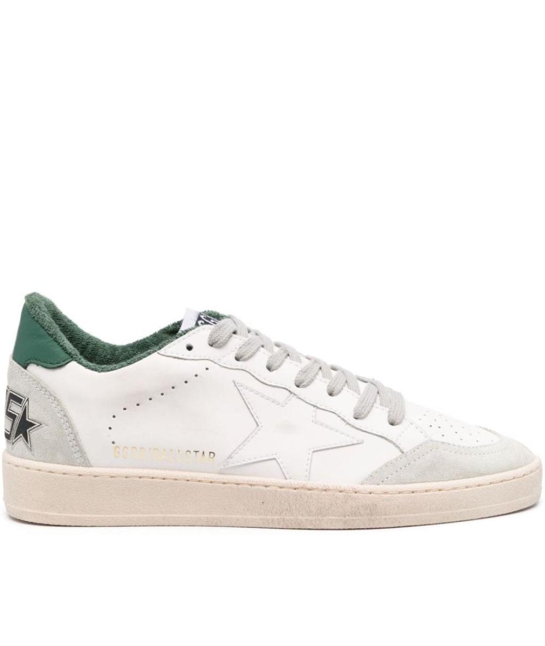 GOLDEN GOOSE DELUXE BRAND Белые кожаные низкие кроссовки / кеды, фото 5