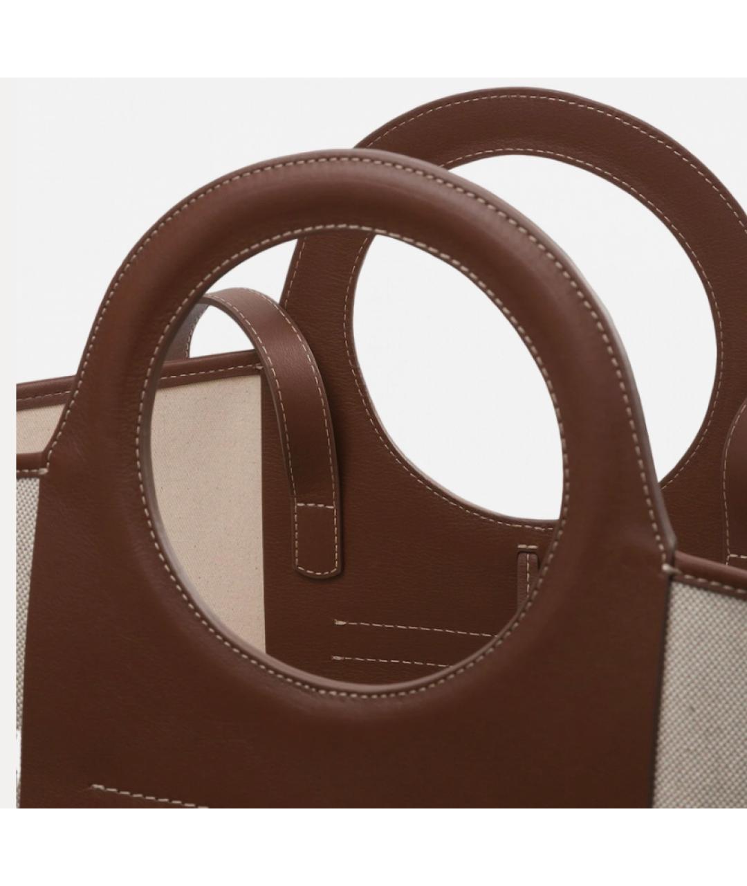 HEREU Бежевая хлопковая пляжная сумка, фото 3