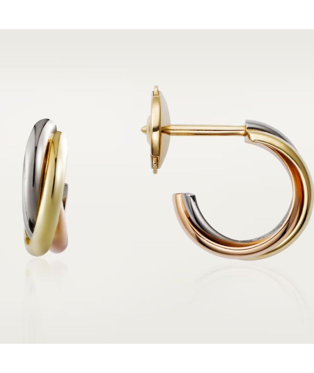 CARTIER Золотые серьги из желтого золота, фото 3