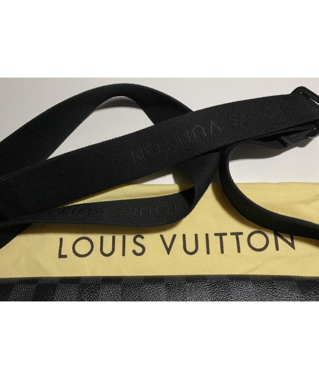LOUIS VUITTON PRE-OWNED Серая кожаная сумка на плечо, фото 2