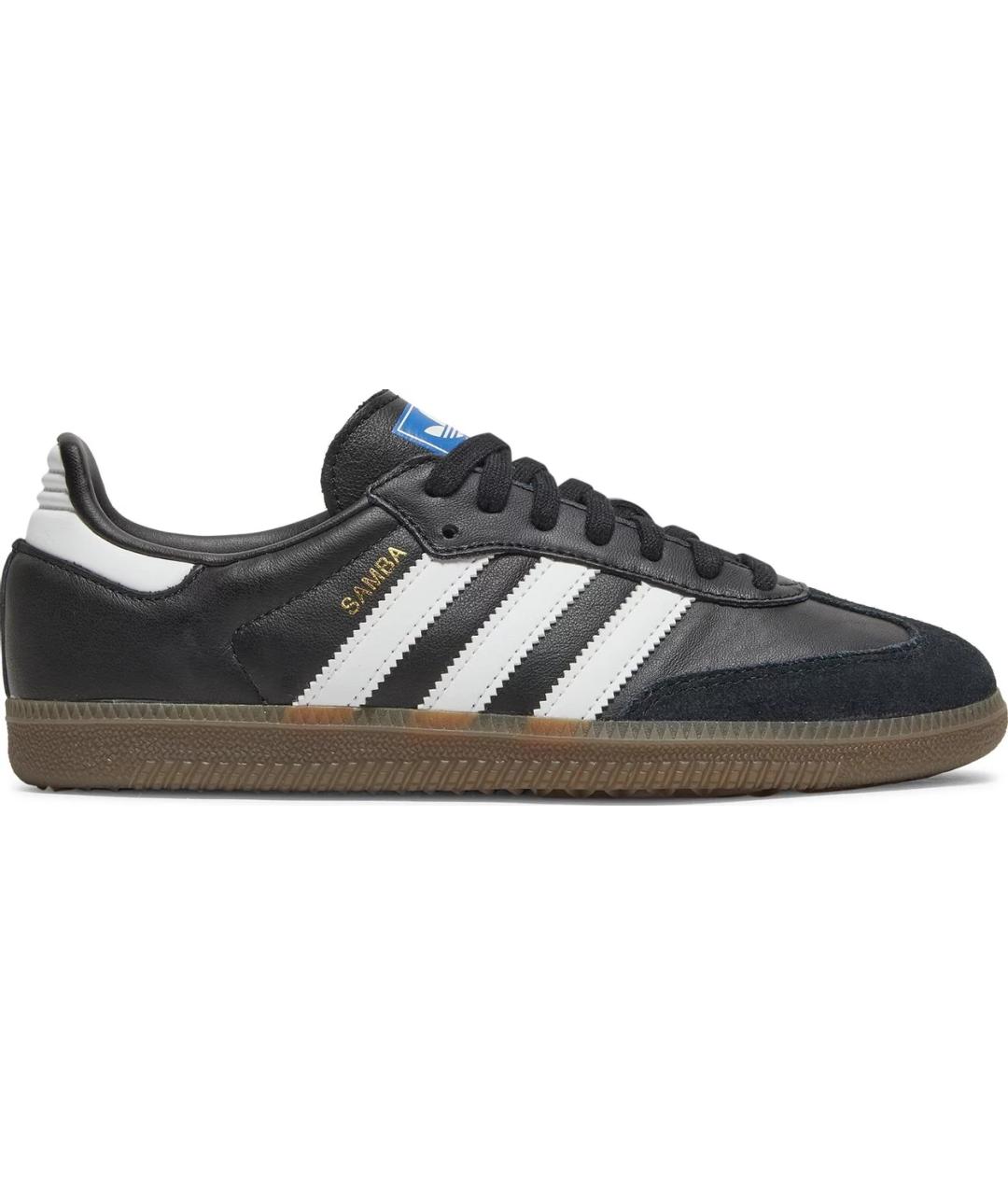 ADIDAS Черные низкие кроссовки / кеды из искусственной кожи, фото 4