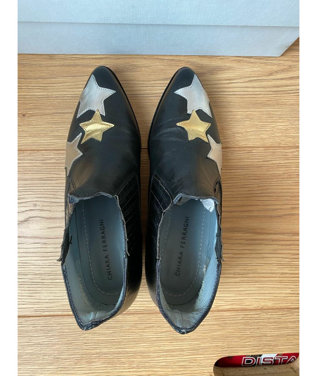 CHIARA FERRAGNI Черные кожаные ботинки, фото 3
