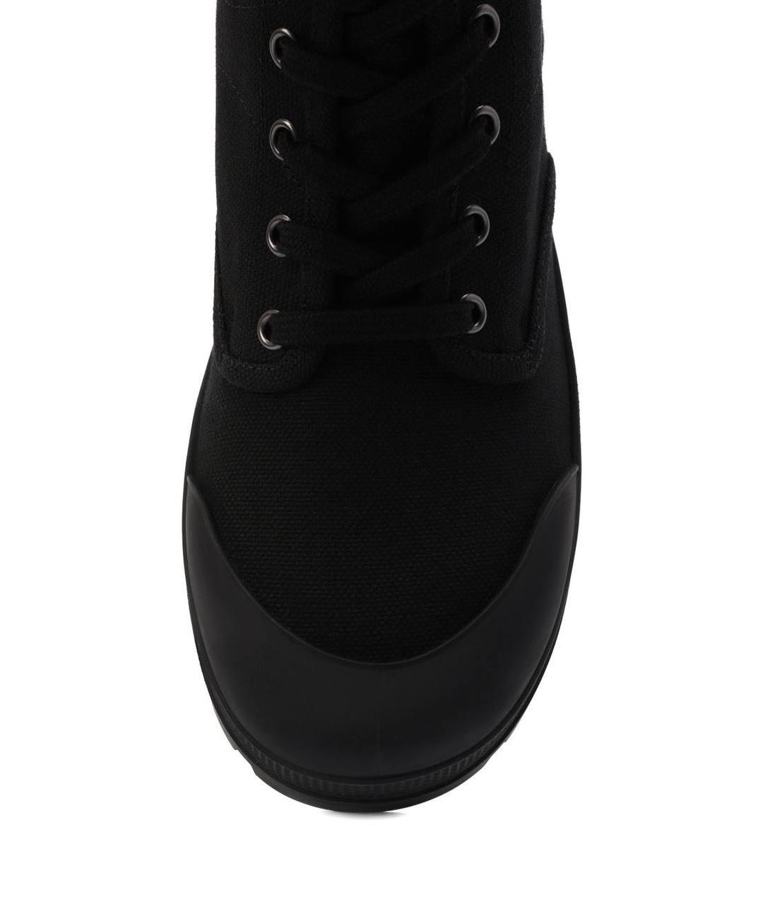CELINE Черные текстильные ботинки, фото 8