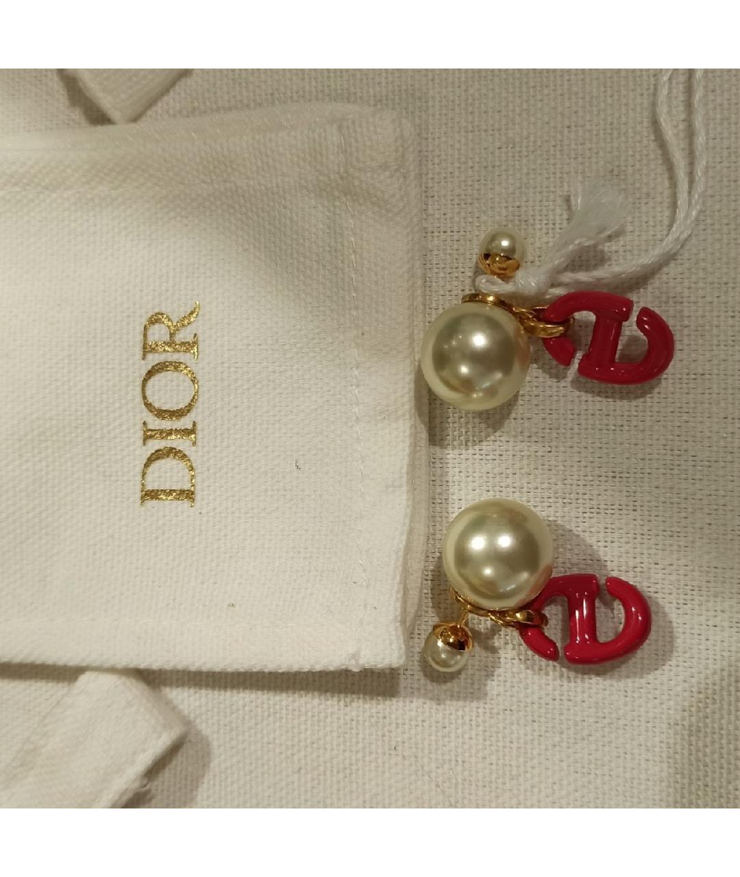 CHRISTIAN DIOR PRE-OWNED Красные серьги, фото 2