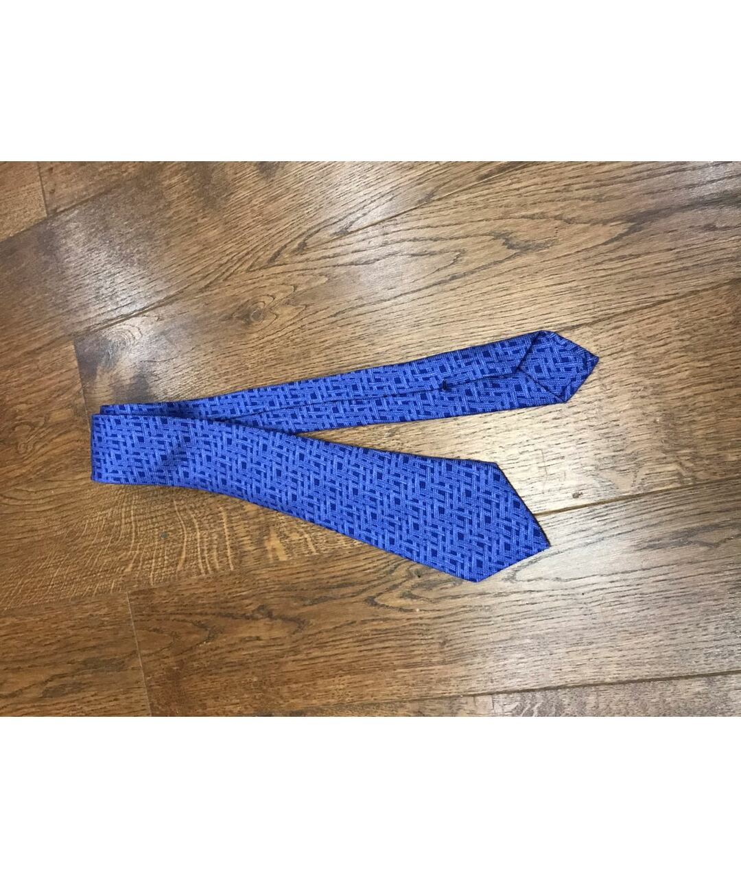 KITON Синий шерстяной галстук, фото 8