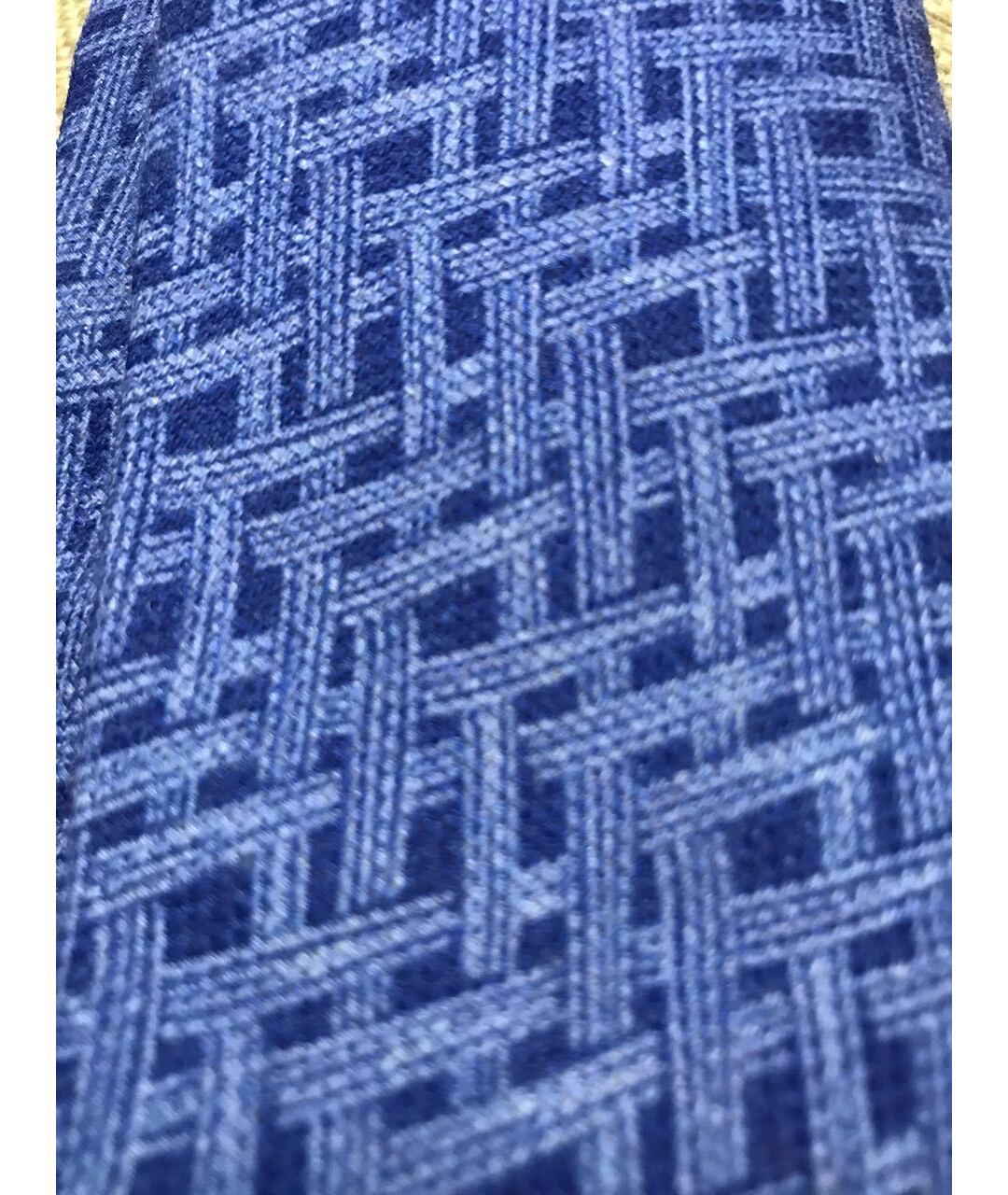 KITON Синий шерстяной галстук, фото 4