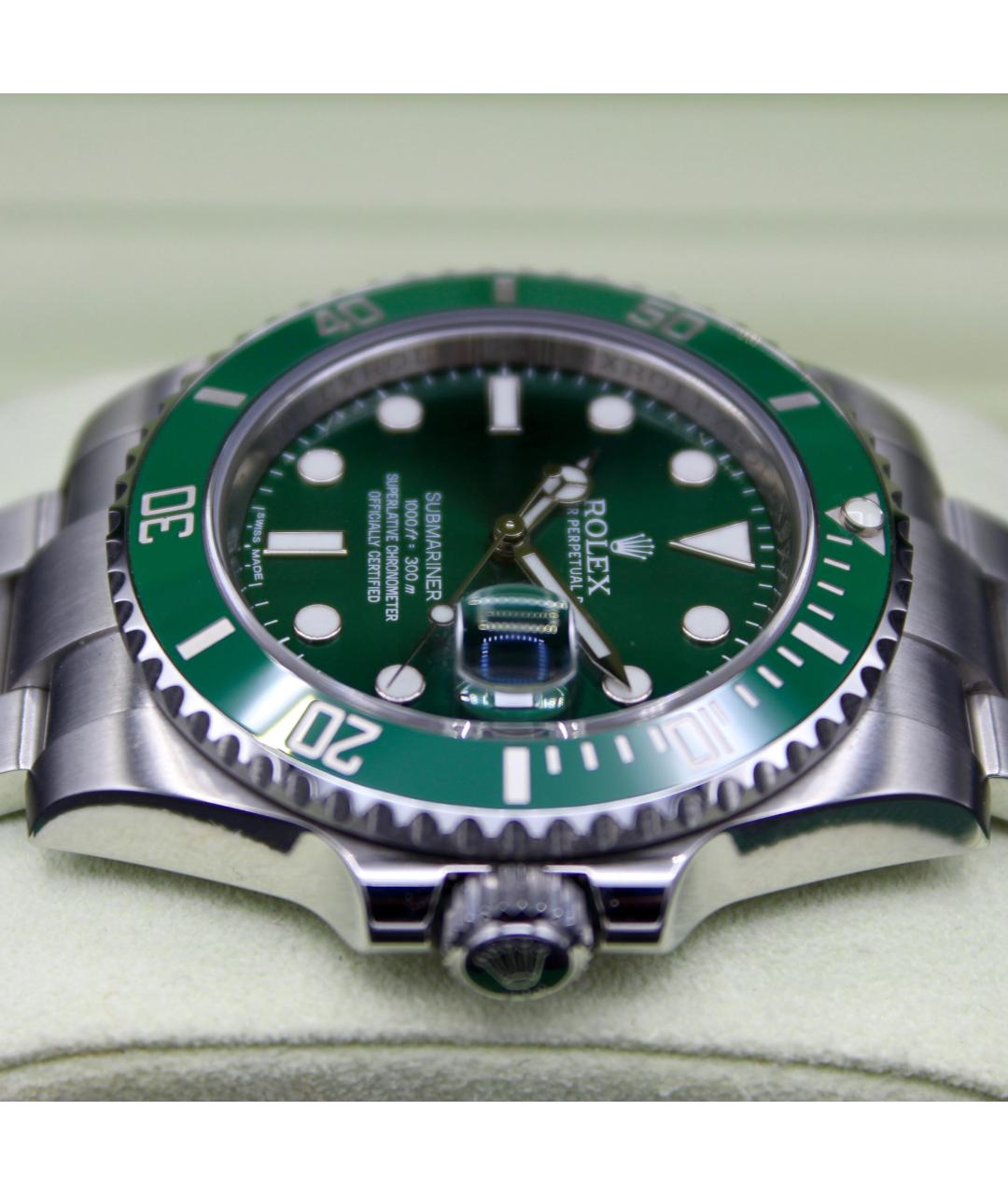 ROLEX Зеленые часы, фото 3