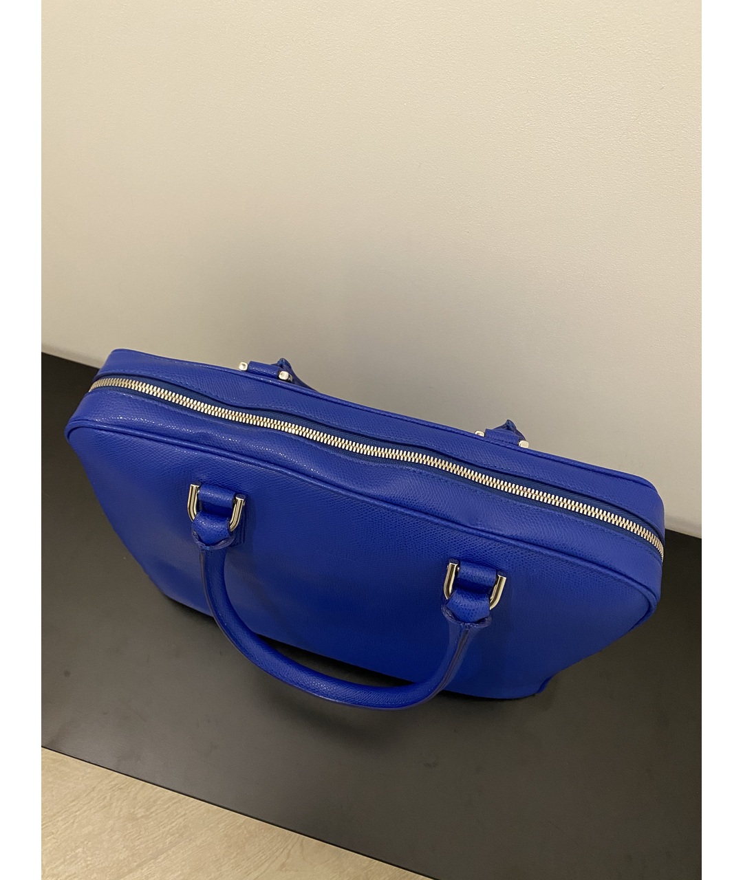 FURLA Синяя кожаная сумка тоут, фото 2