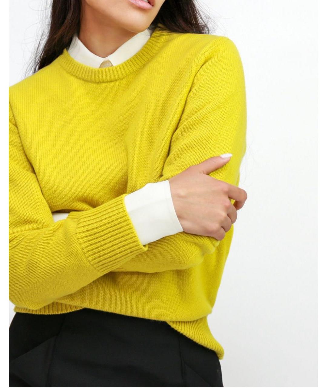 CO Желтый кашемировый джемпер / свитер, фото 2