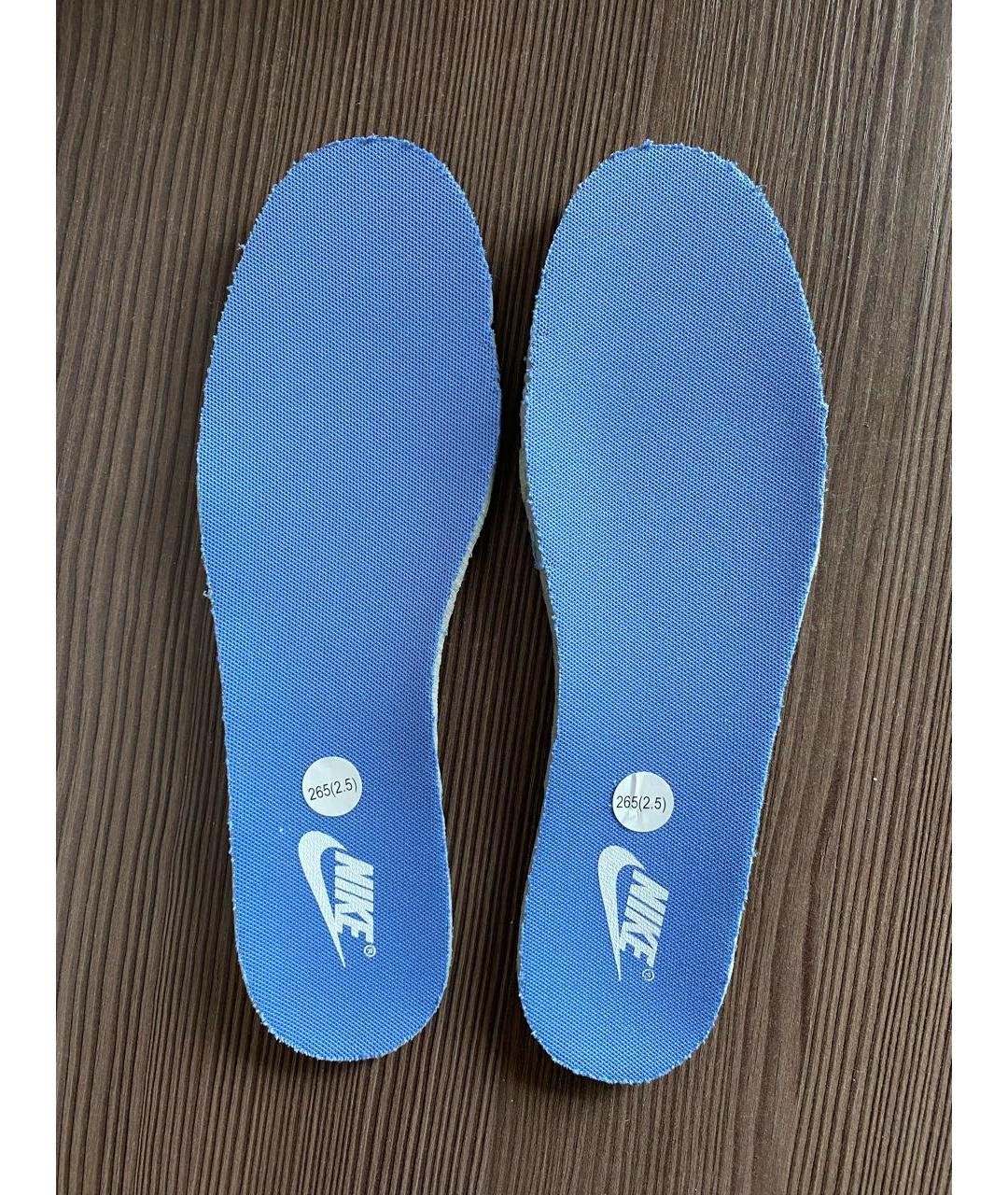 NIKE Синие кожаные низкие кроссовки / кеды, фото 6