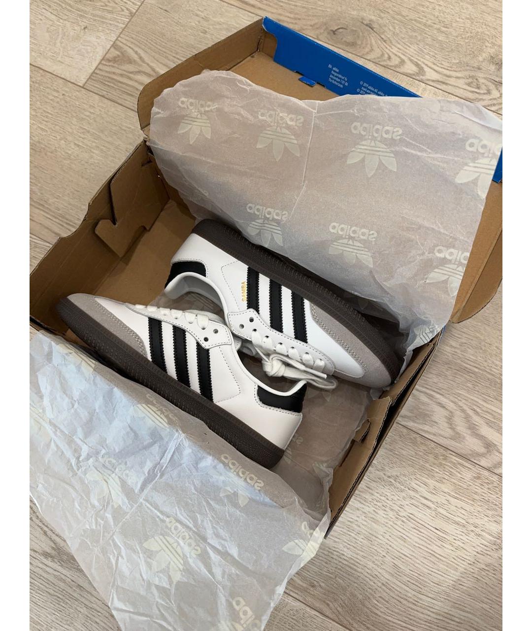 ADIDAS Белые кроссовки из искусственной кожи, фото 5