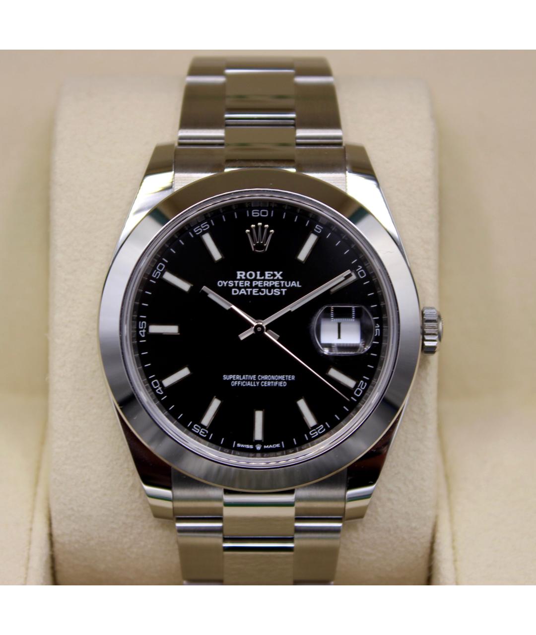 ROLEX Черные часы, фото 2