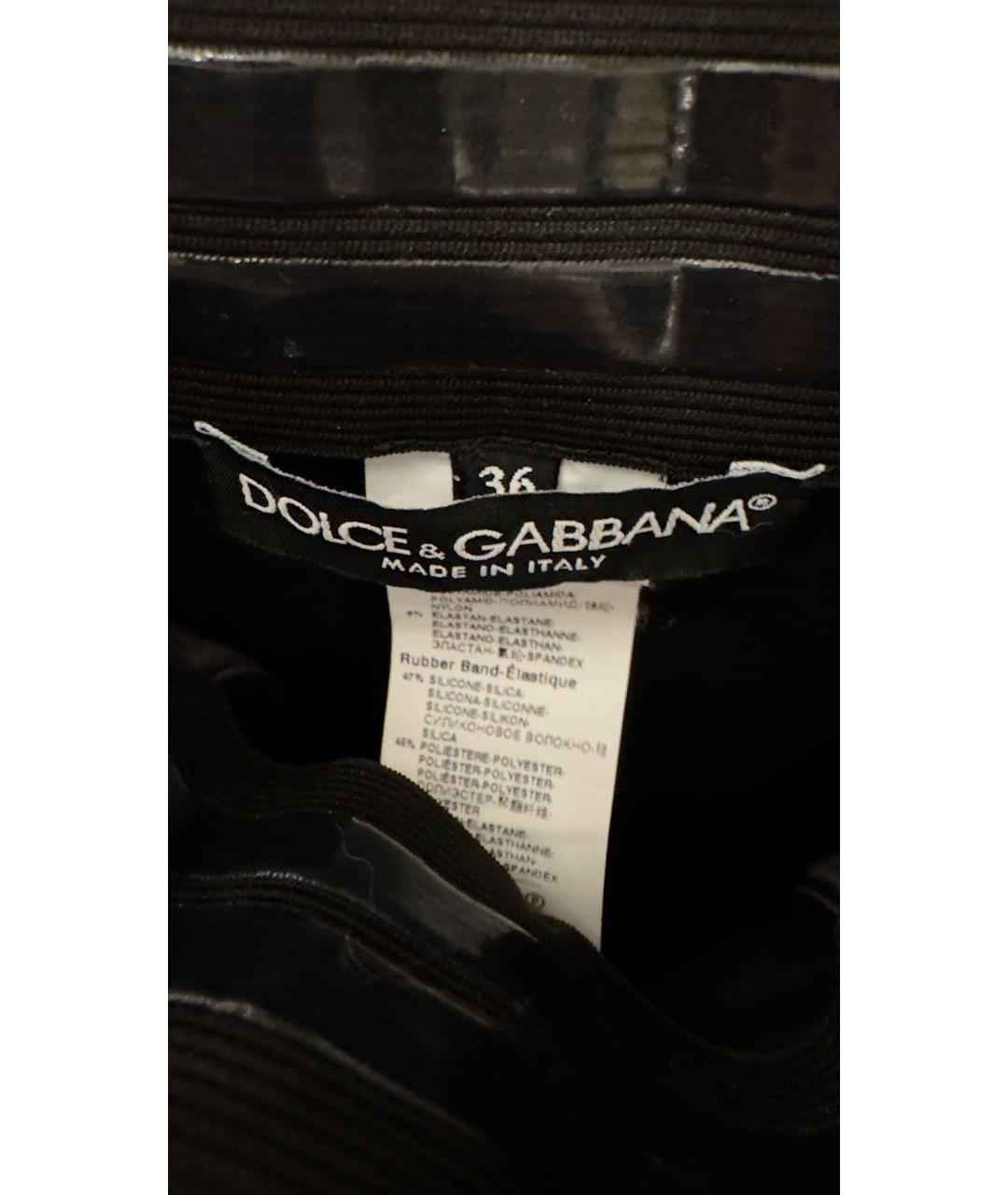 DOLCE&GABBANA Черные вискозные брюки узкие, фото 3