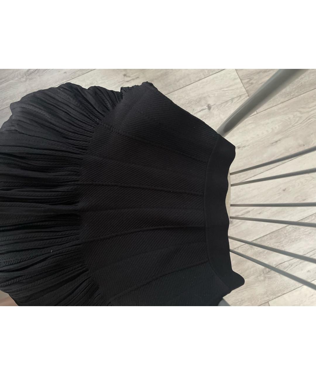 SANDRO Черная полиэстеровая юбка мини, фото 4