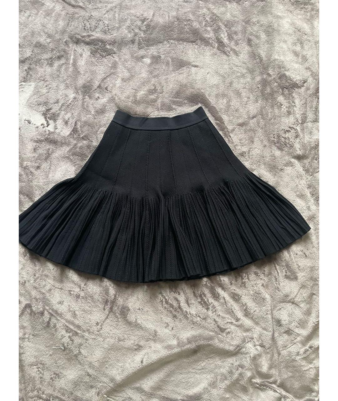 SANDRO Черная полиэстеровая юбка мини, фото 6