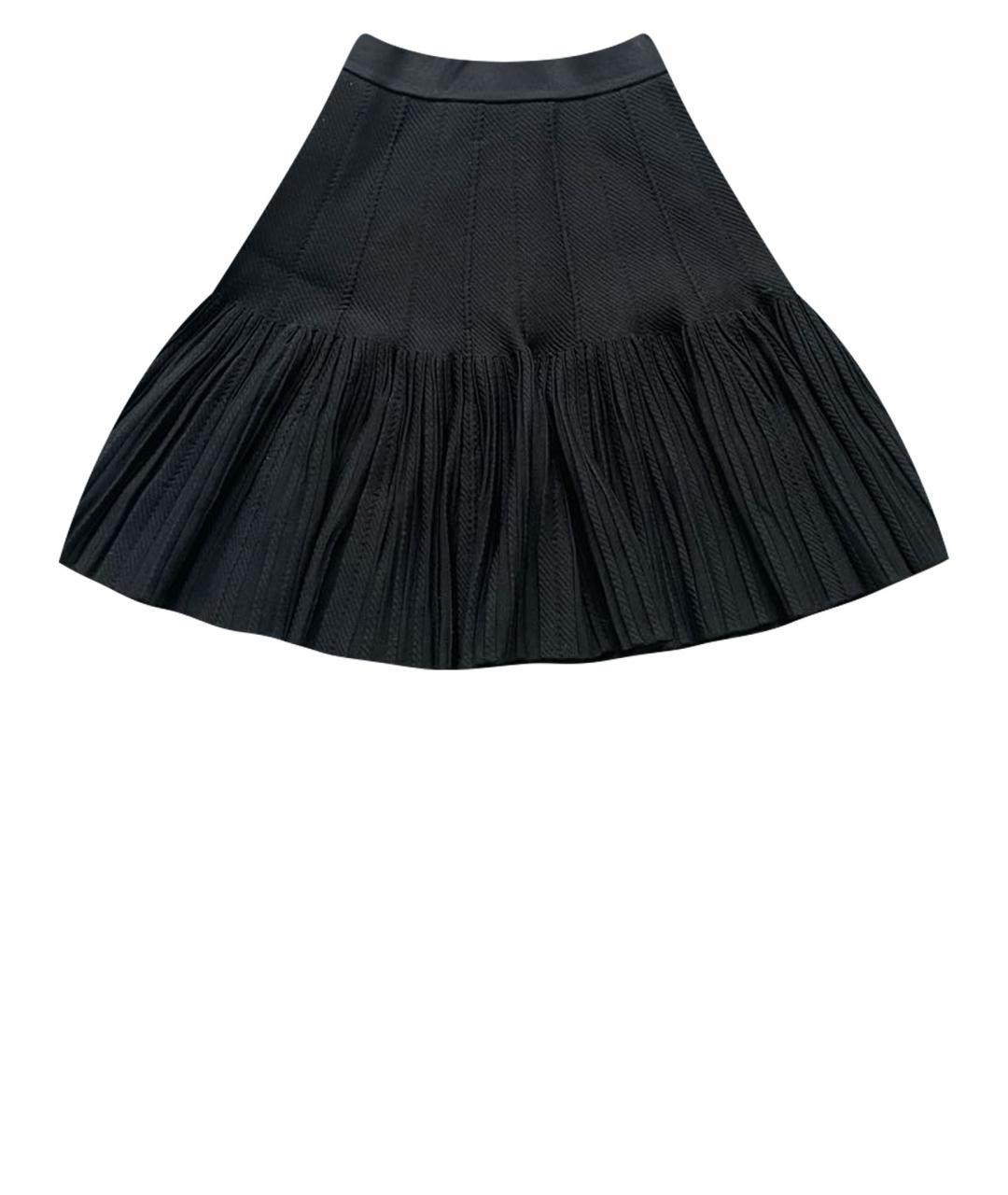 SANDRO Черная полиэстеровая юбка мини, фото 1
