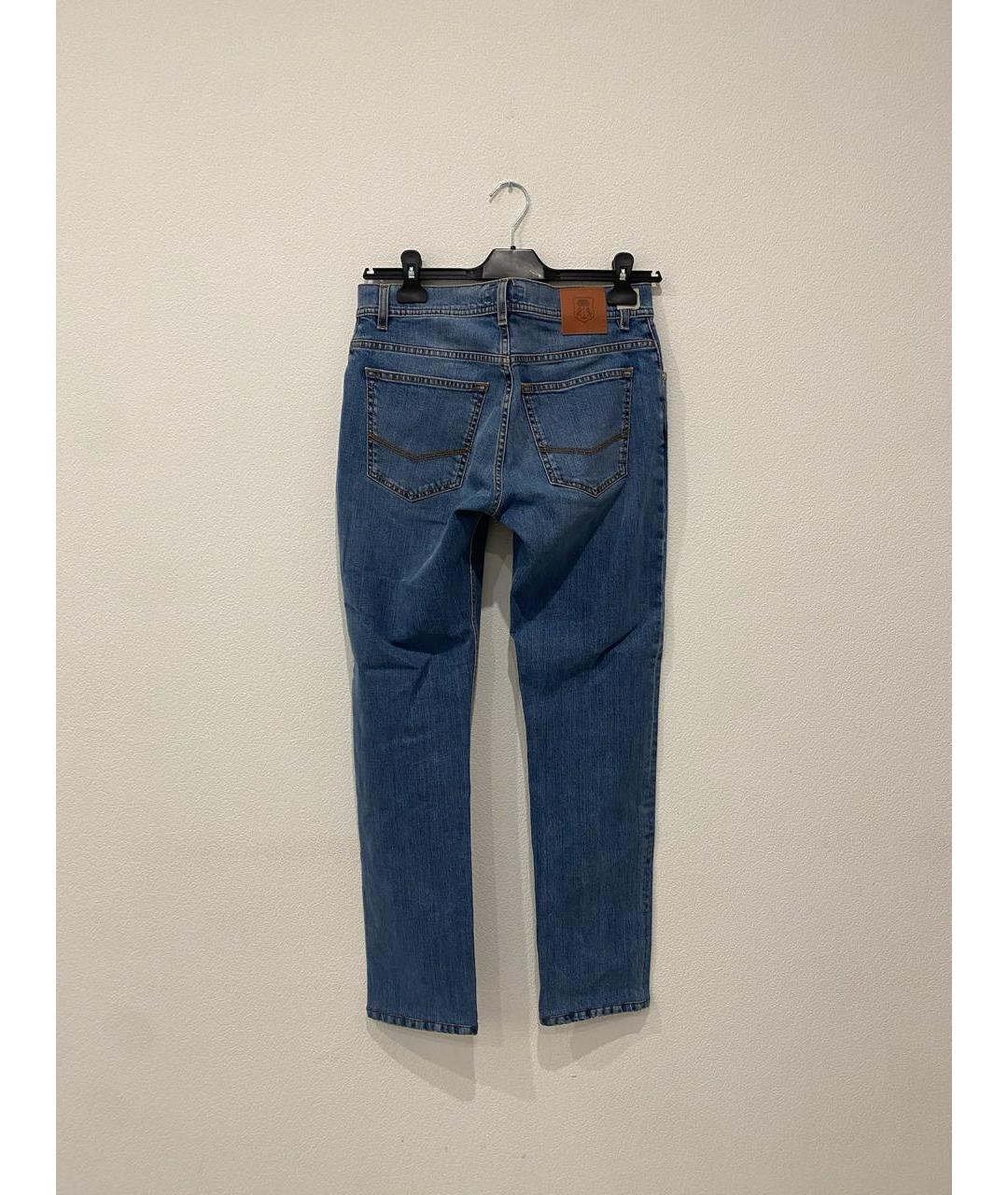 CORNELIANI Голубые прямые джинсы, фото 2