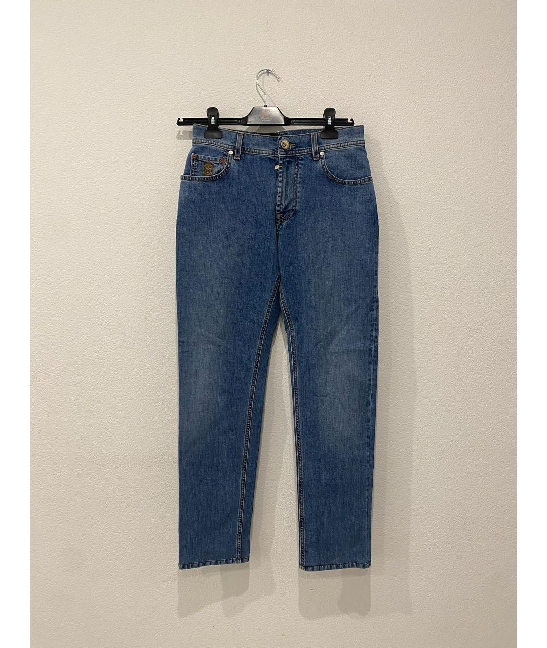 CORNELIANI Голубые прямые джинсы, фото 9