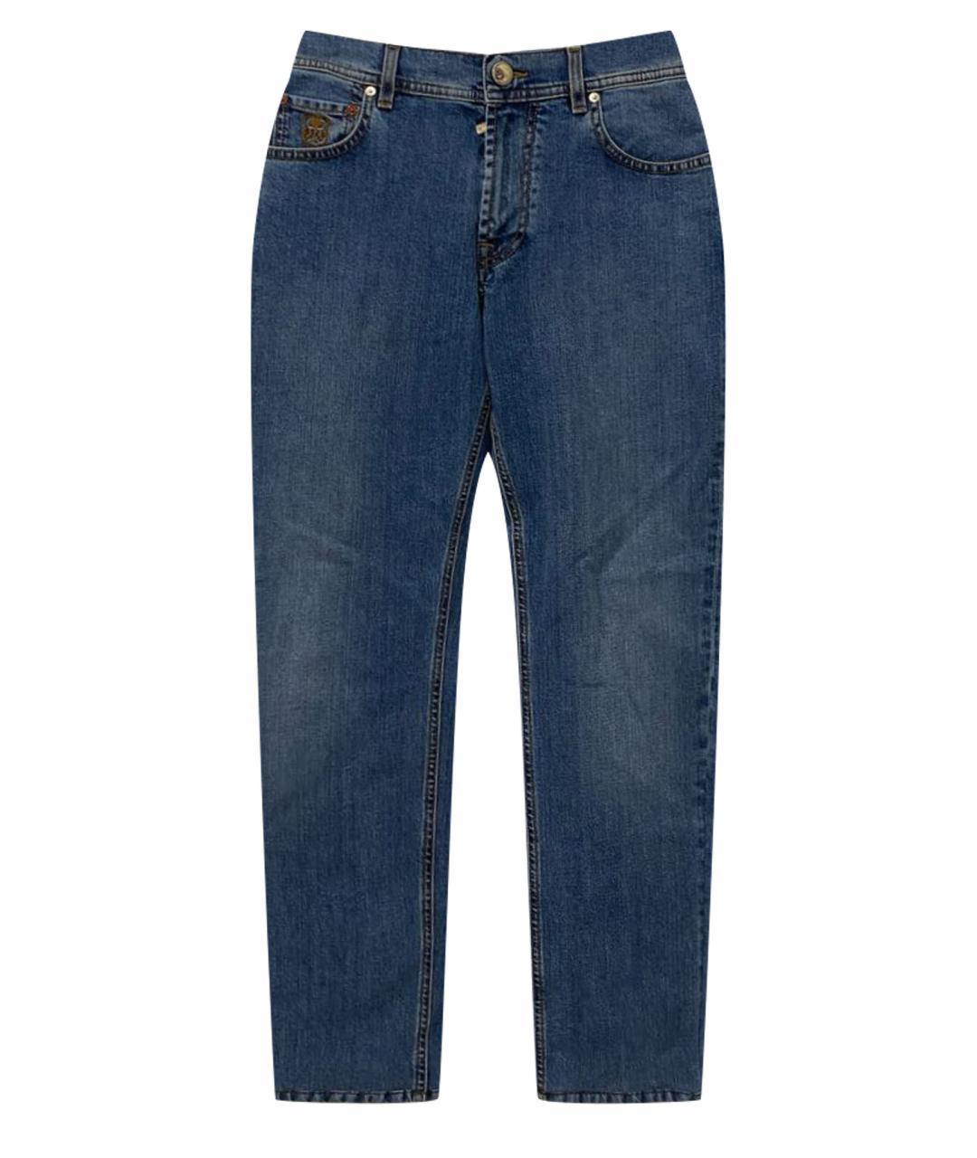 CORNELIANI Голубые прямые джинсы, фото 1
