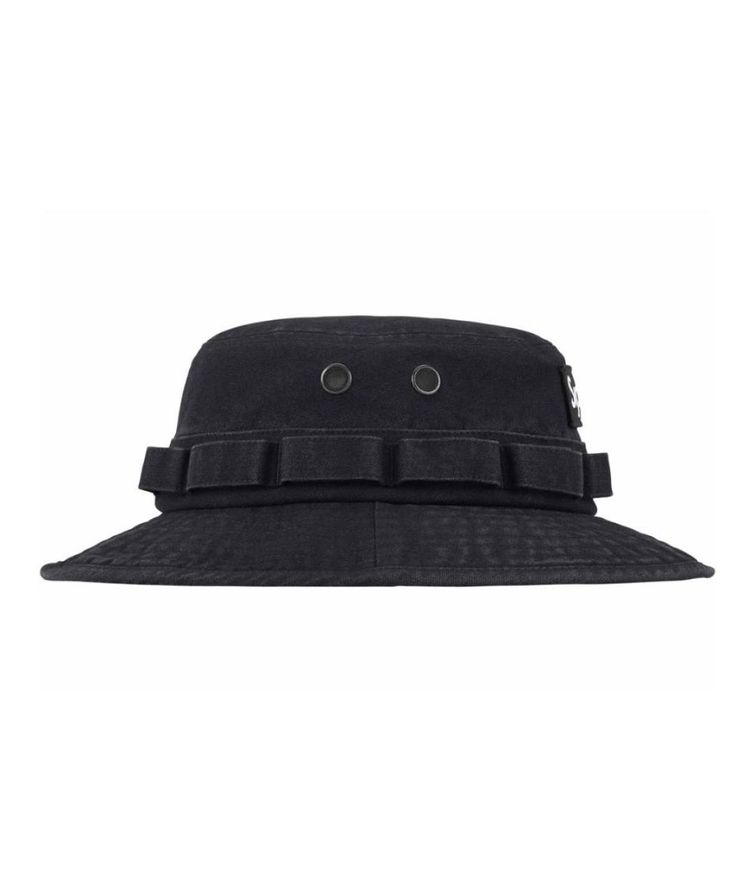 SUPREME Черная хлопковая шляпа, фото 2