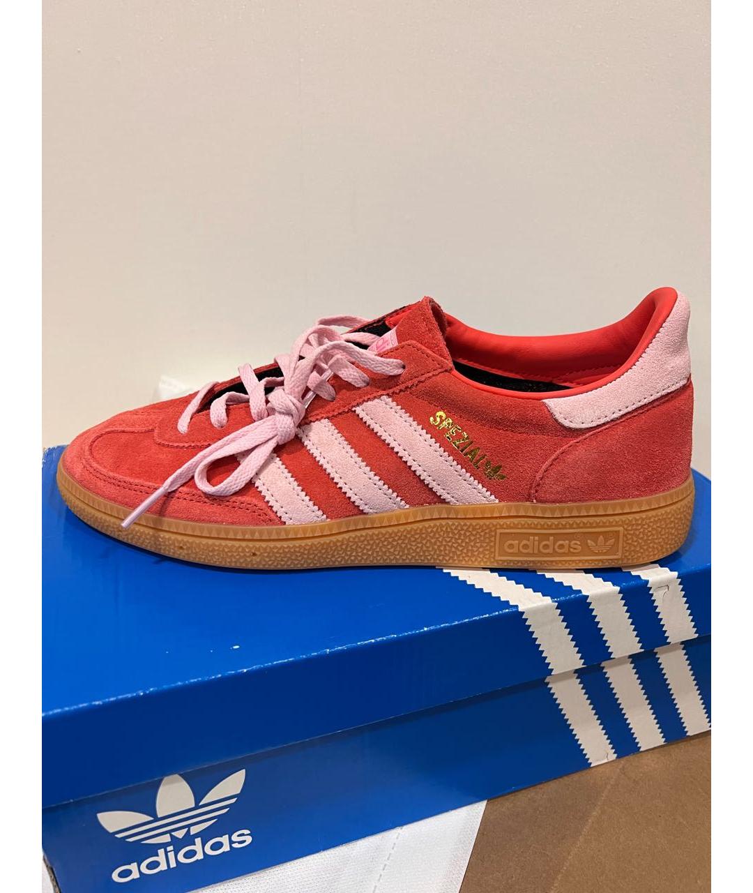 ADIDAS Коралловые замшевые кеды, фото 9