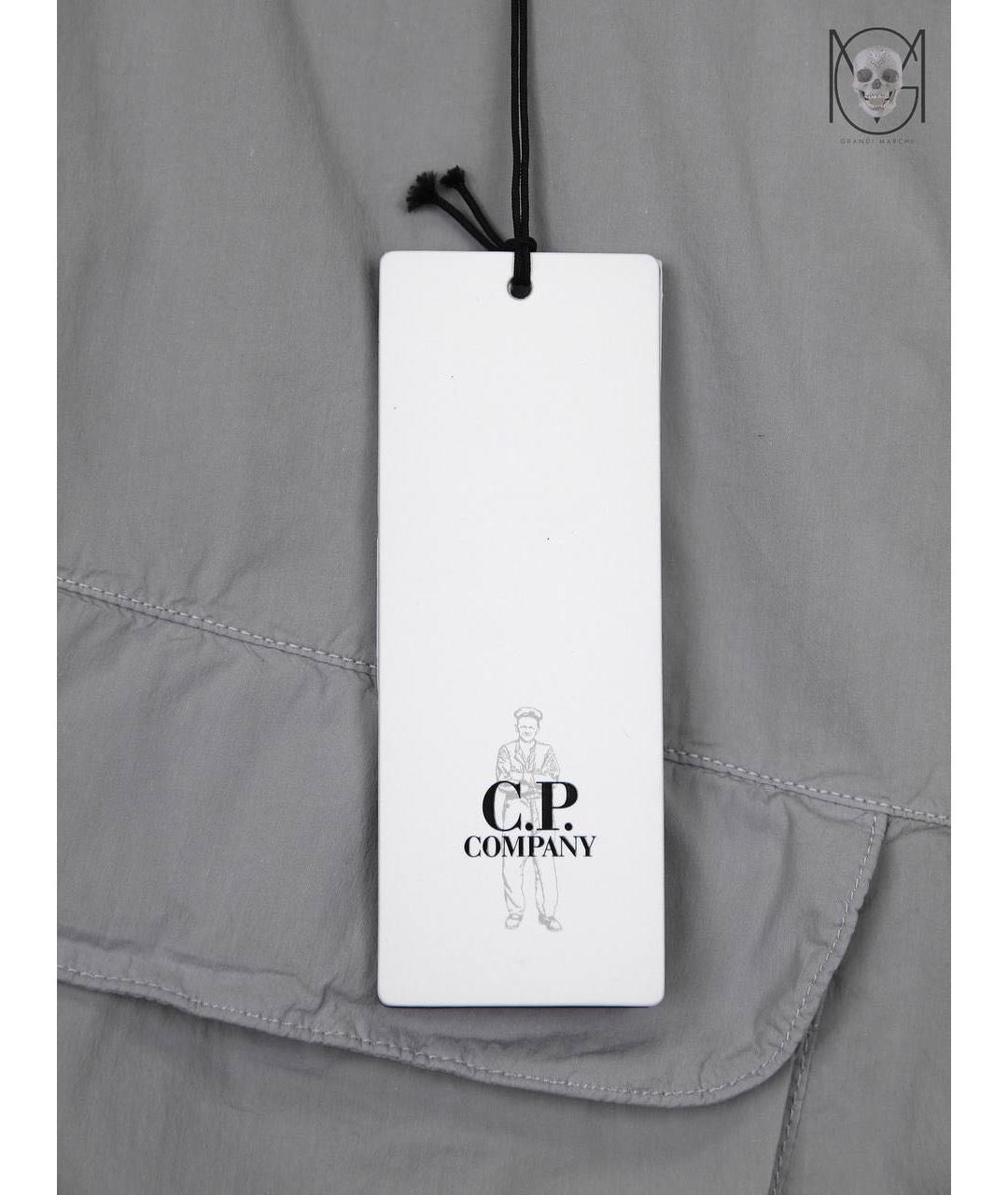 CP COMPANY Серые хлопковые повседневные брюки, фото 3