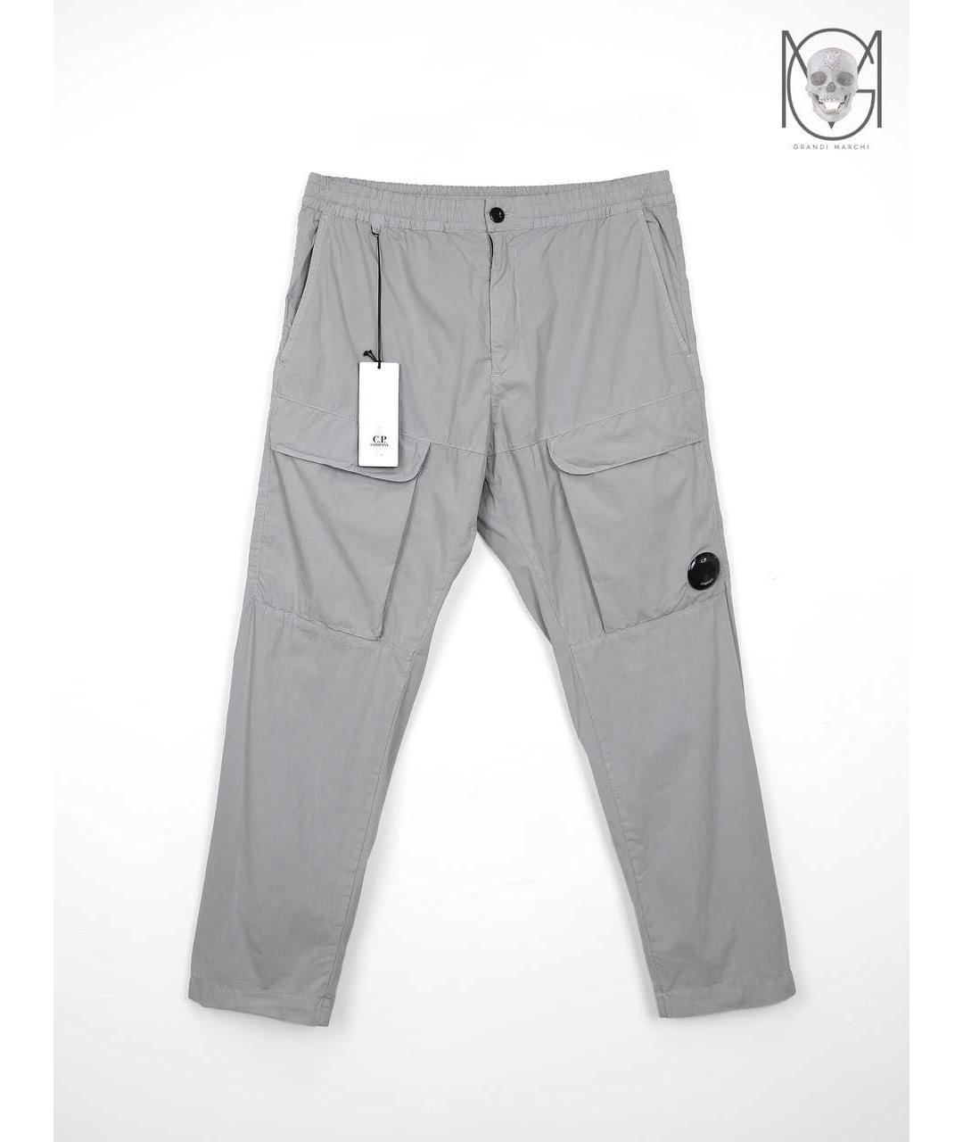 CP COMPANY Серые хлопковые повседневные брюки, фото 9
