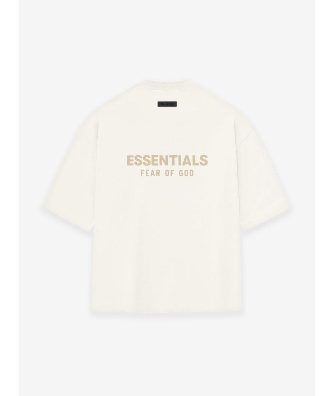 FEAR OF GOD ESSENTIALS Белая хлопковая футболка, фото 2