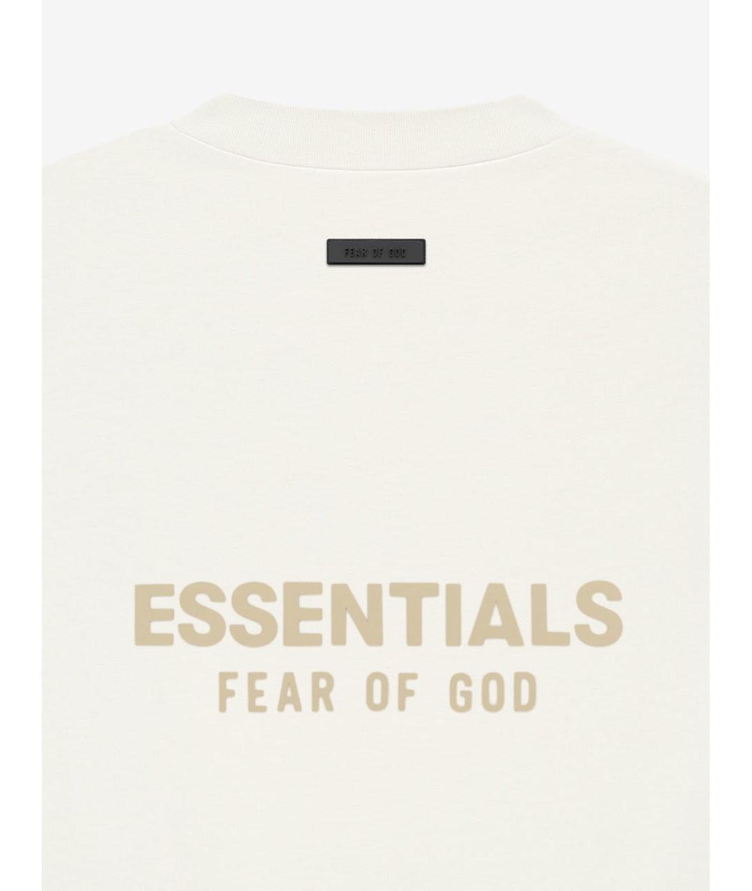 FEAR OF GOD ESSENTIALS Белая хлопковая футболка, фото 3