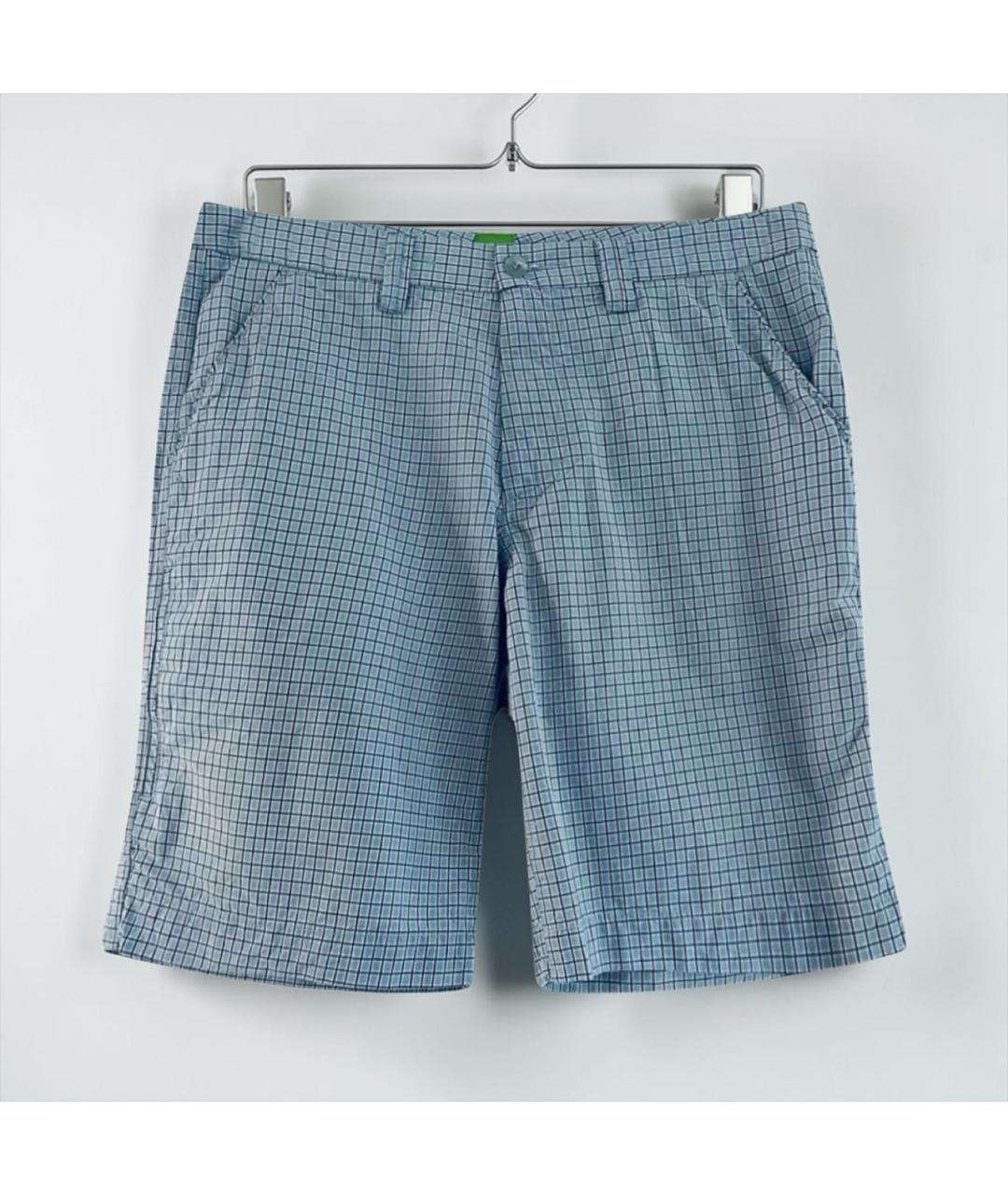 HUGO BOSS Голубые хлопковые шорты, фото 7