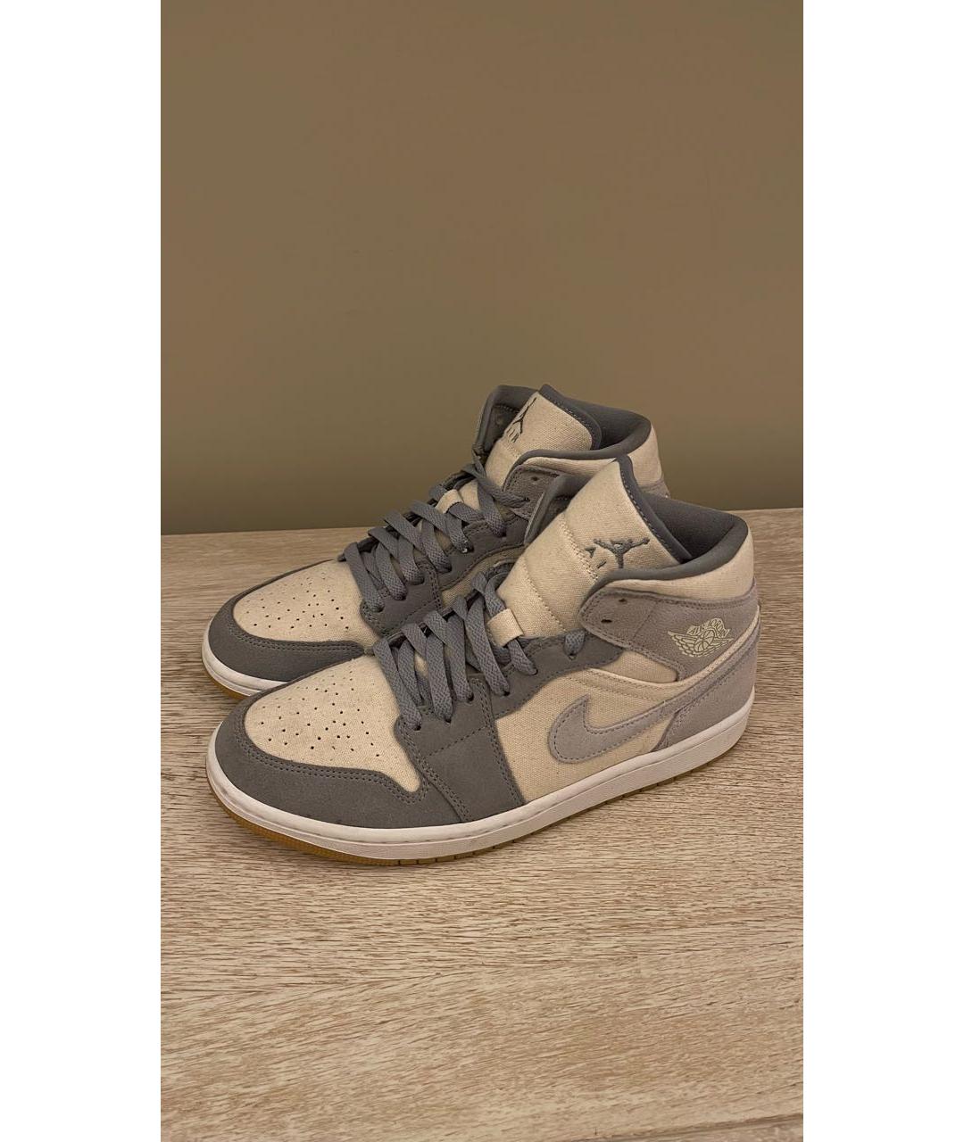 JORDAN Серые замшевые кеды, фото 2