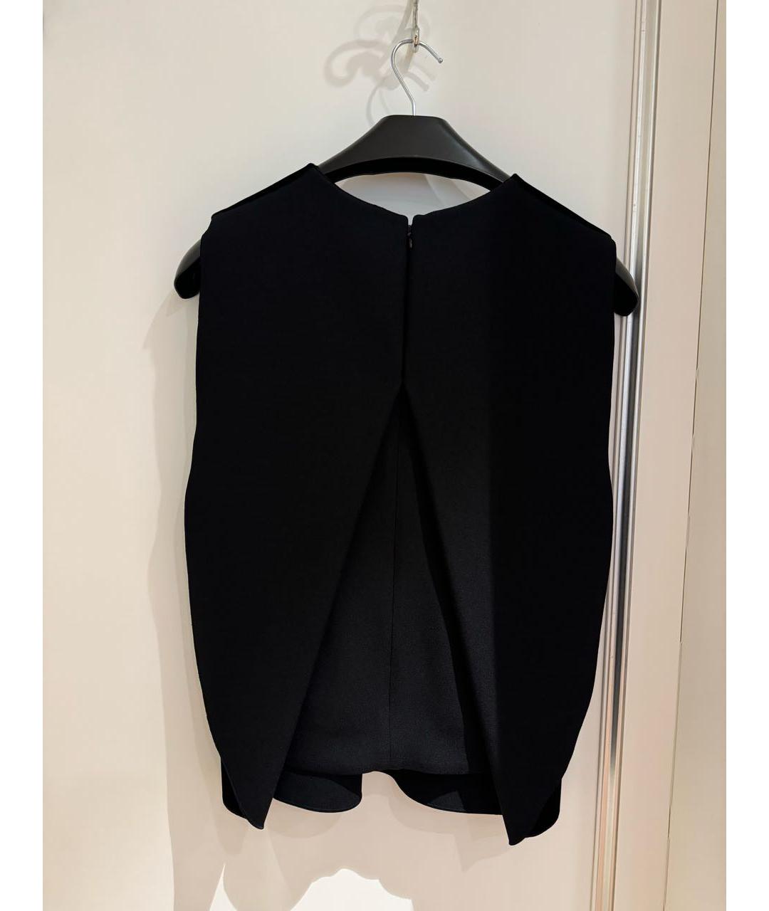BALENCIAGA Черная бархатная блузы, фото 2