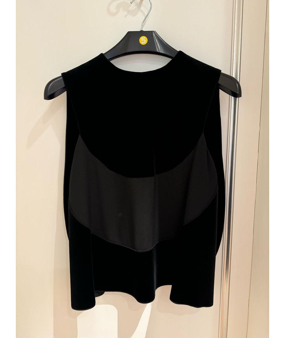 BALENCIAGA Черная бархатная блузы, фото 6