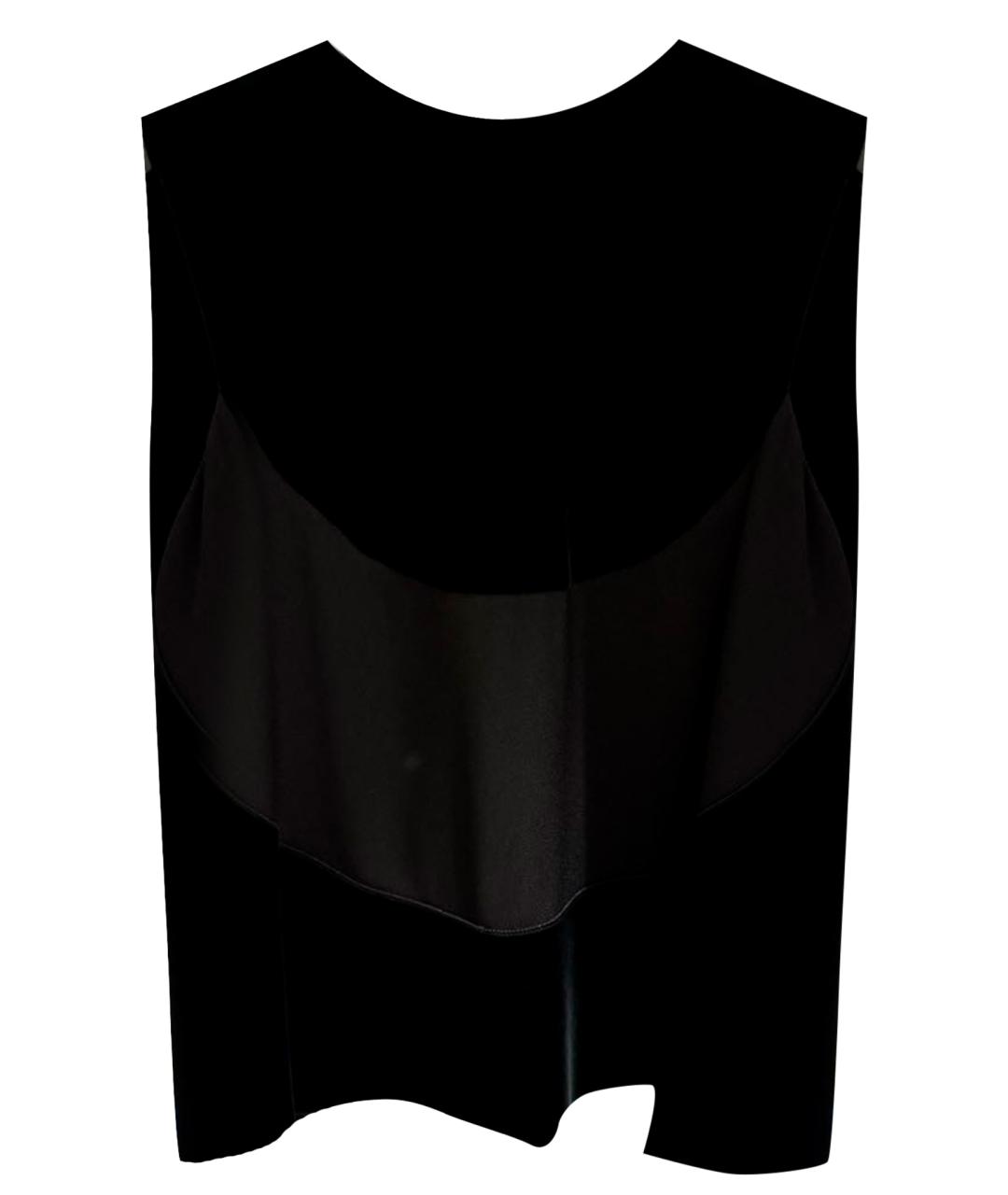 BALENCIAGA Черная бархатная блузы, фото 1