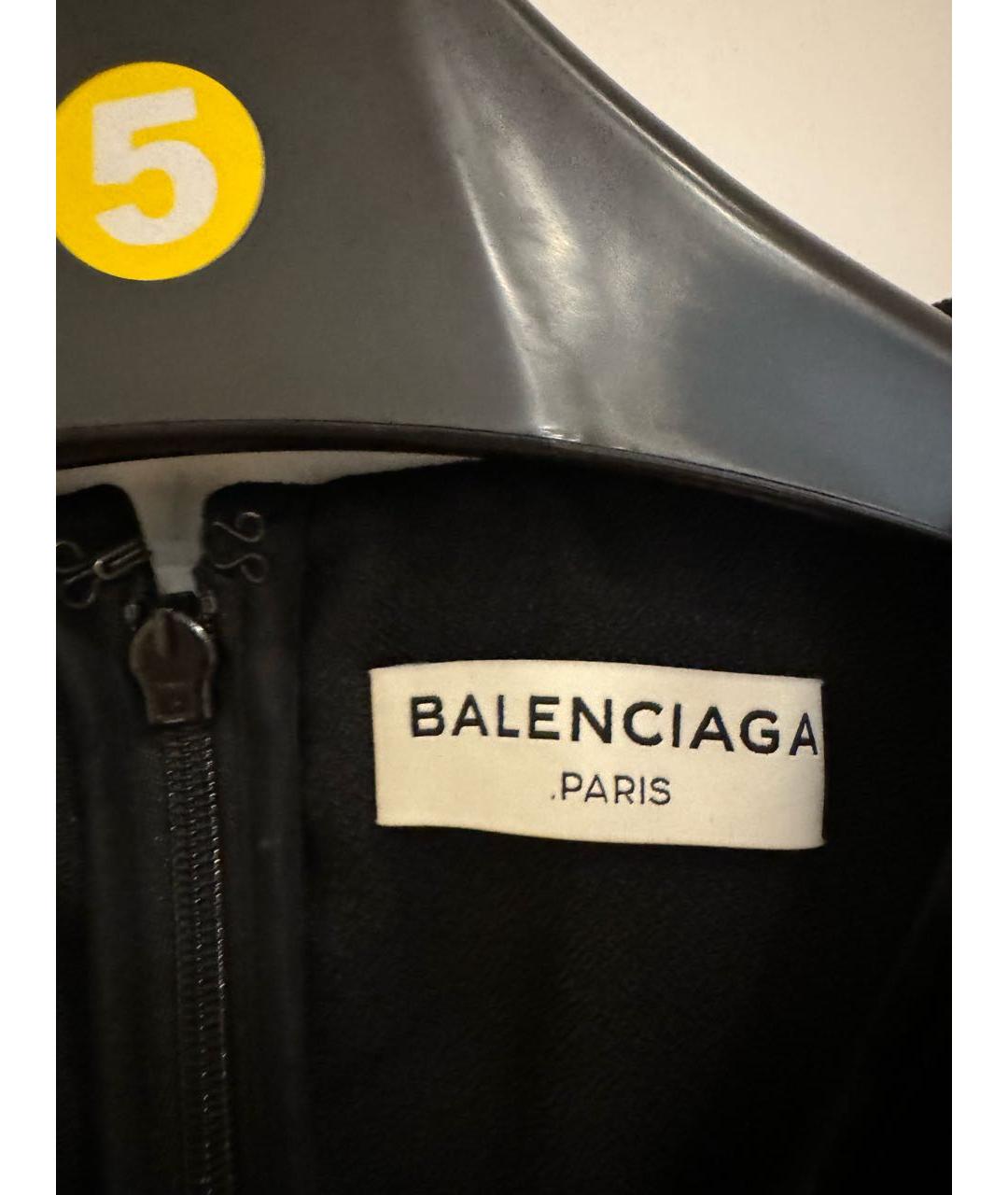 BALENCIAGA Черная бархатная блузы, фото 3