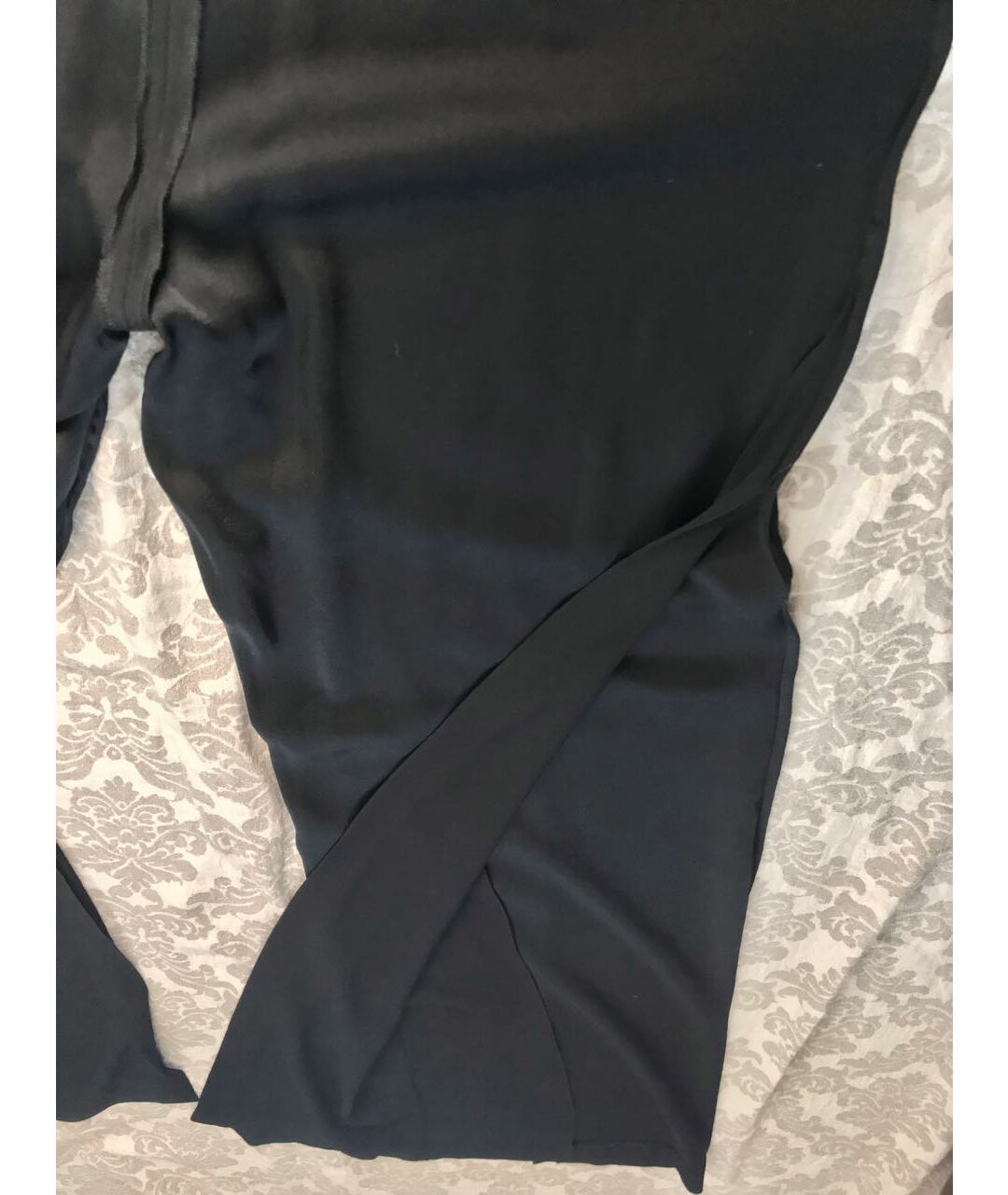 MAISON MARGIELA Черные ацетатные брюки широкие, фото 8