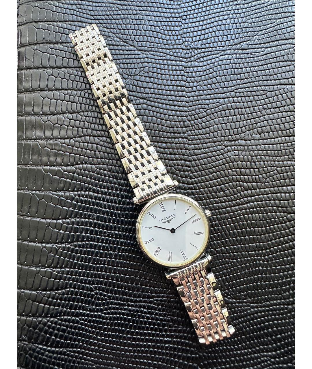 LONGINES Серебряные металлические часы, фото 4