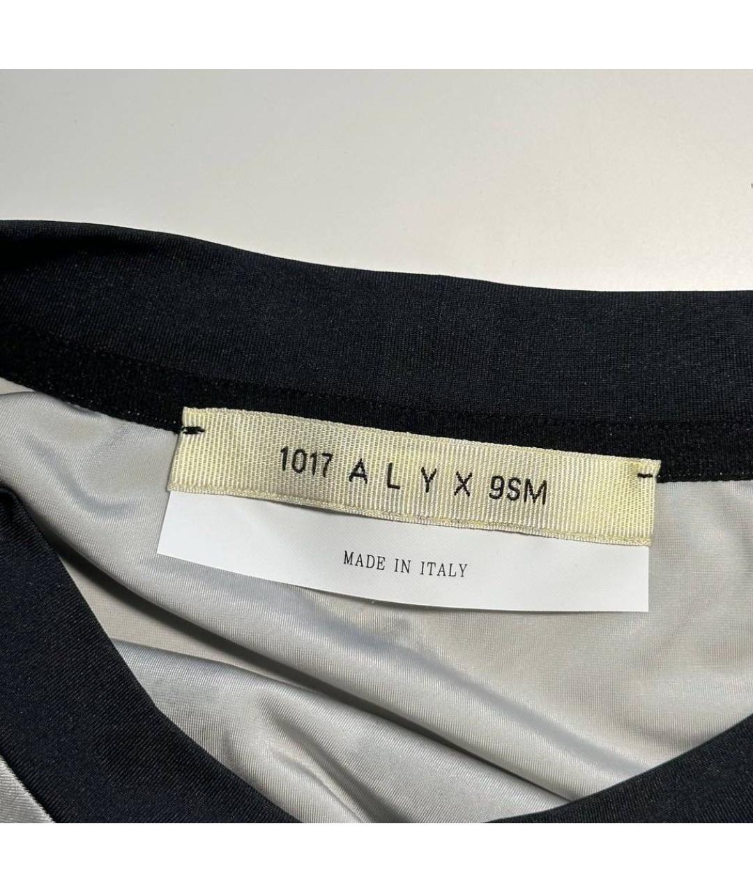 1017 ALYX 9SM Серебряная хлопковая футболка, фото 6