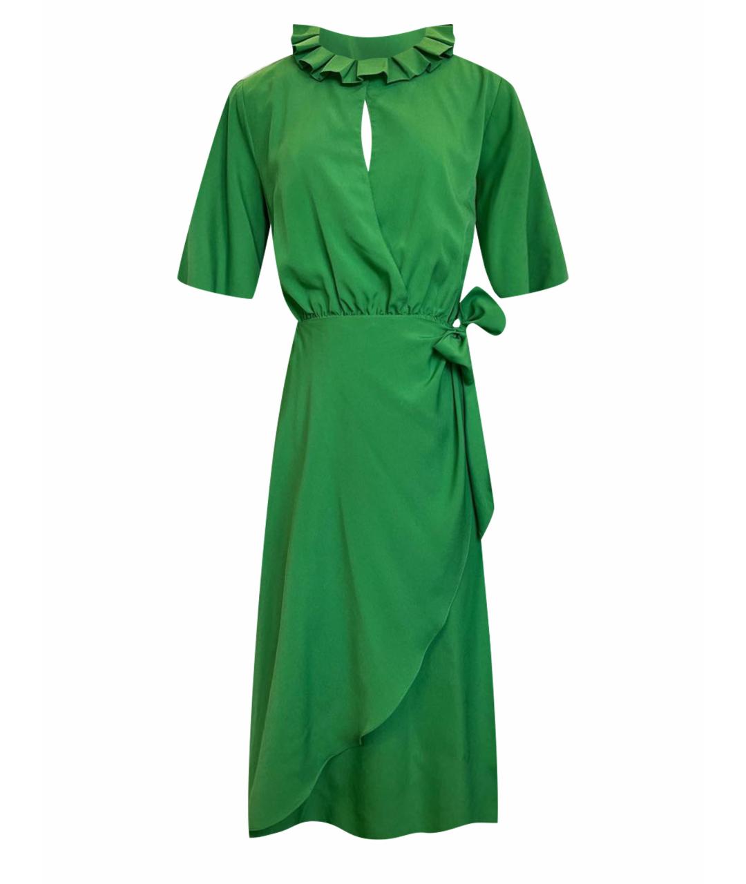 SANDRO Зеленые повседневное платье, фото 1