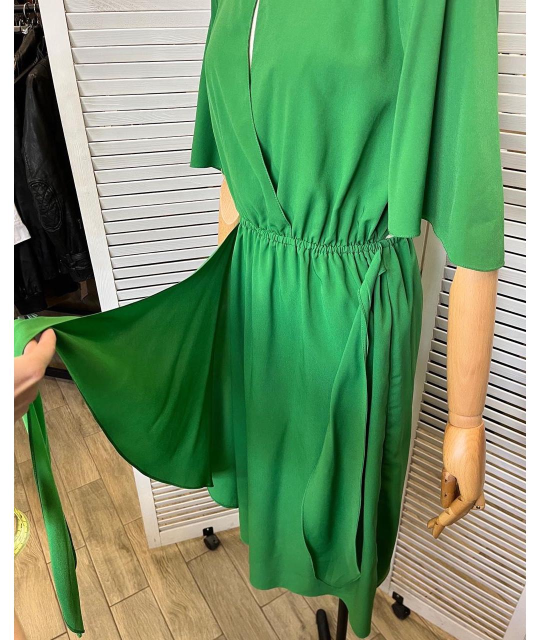 SANDRO Зеленые повседневное платье, фото 2