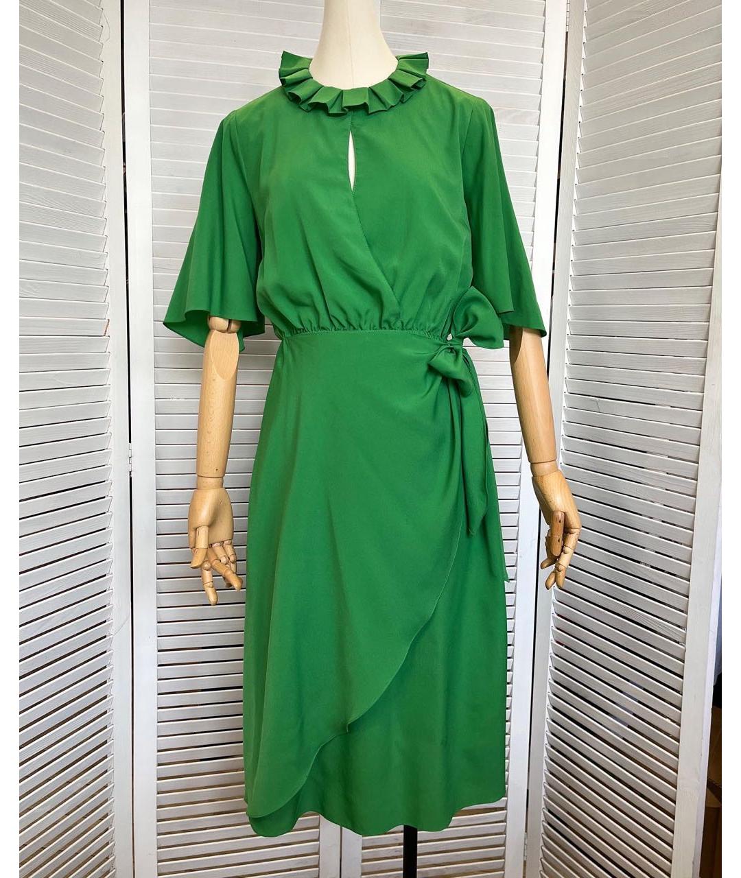 SANDRO Зеленые повседневное платье, фото 9