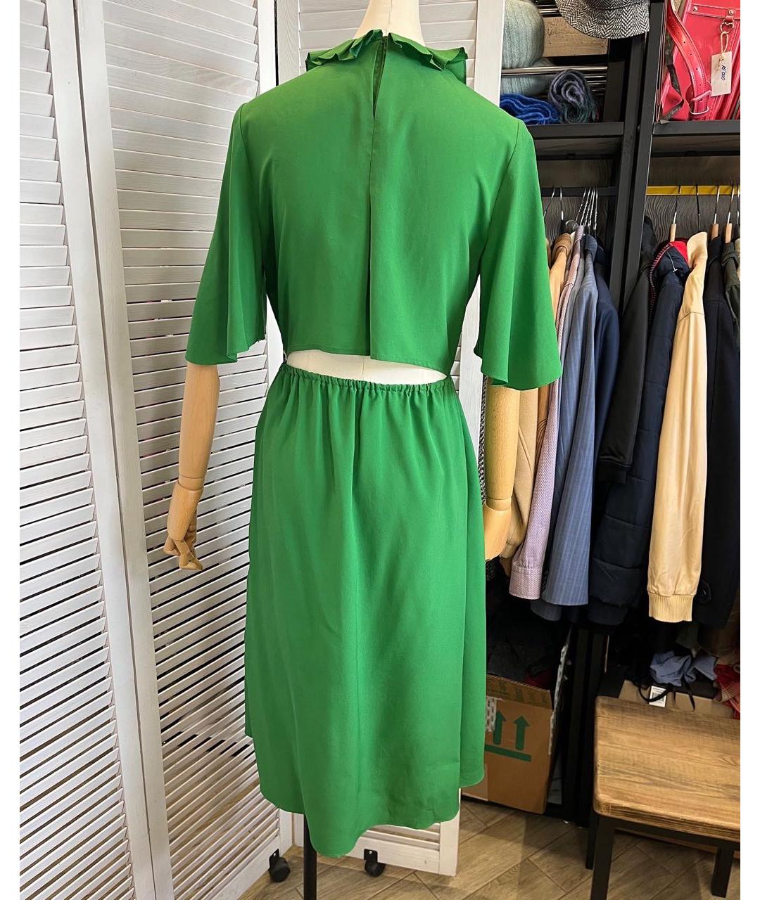 SANDRO Зеленые повседневное платье, фото 3