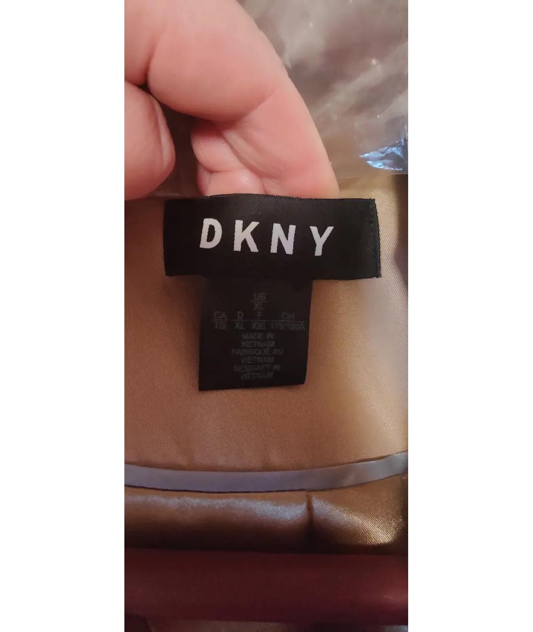 DKNY Бежевый хлопковый тренч/плащ, фото 7