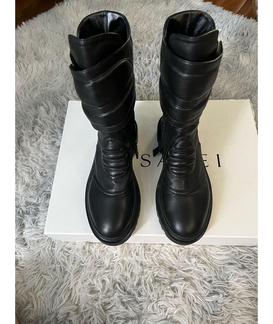 CASADEI Черные кожаные ботинки, фото 2