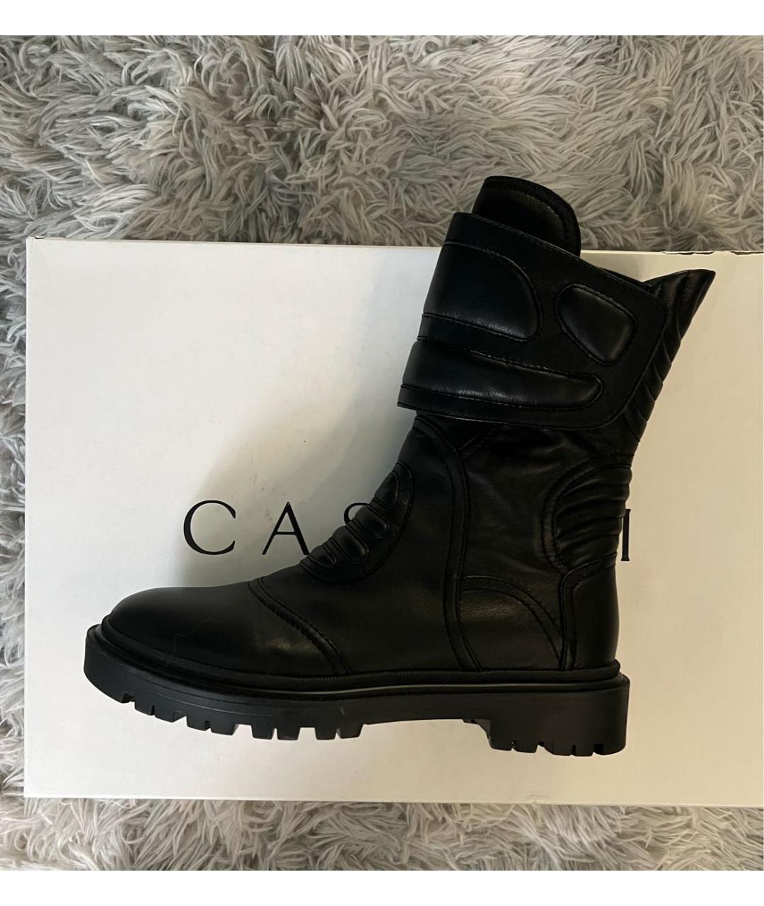 CASADEI Черные кожаные ботинки, фото 8