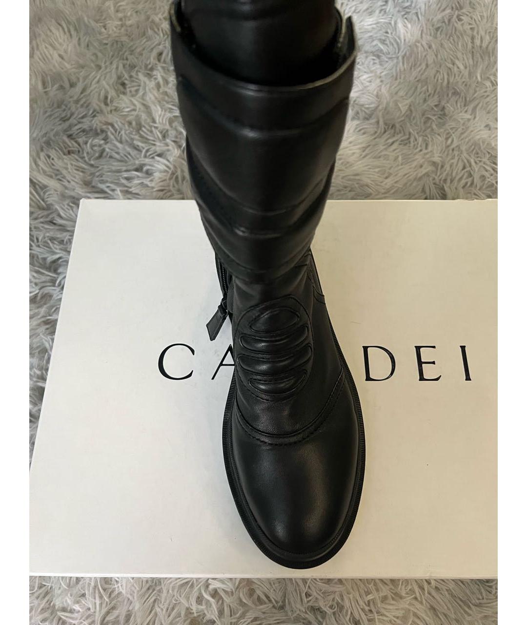 CASADEI Черные кожаные ботинки, фото 5